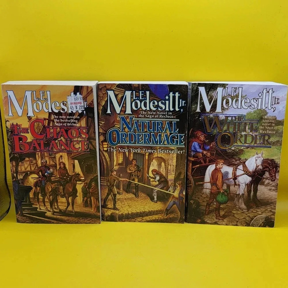 L. E. Modesitt Jr Saga of Recluce Lot Ordermage Chaos Balance White Order PB - Picture 1 of 3